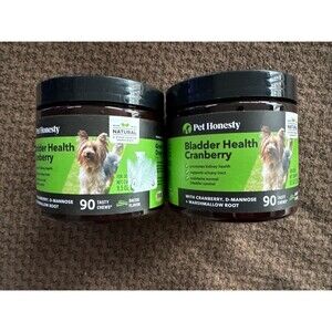 Pet Honesty Bladder Health Cranberry Dog Chews 2 Pack 180 Ct Support